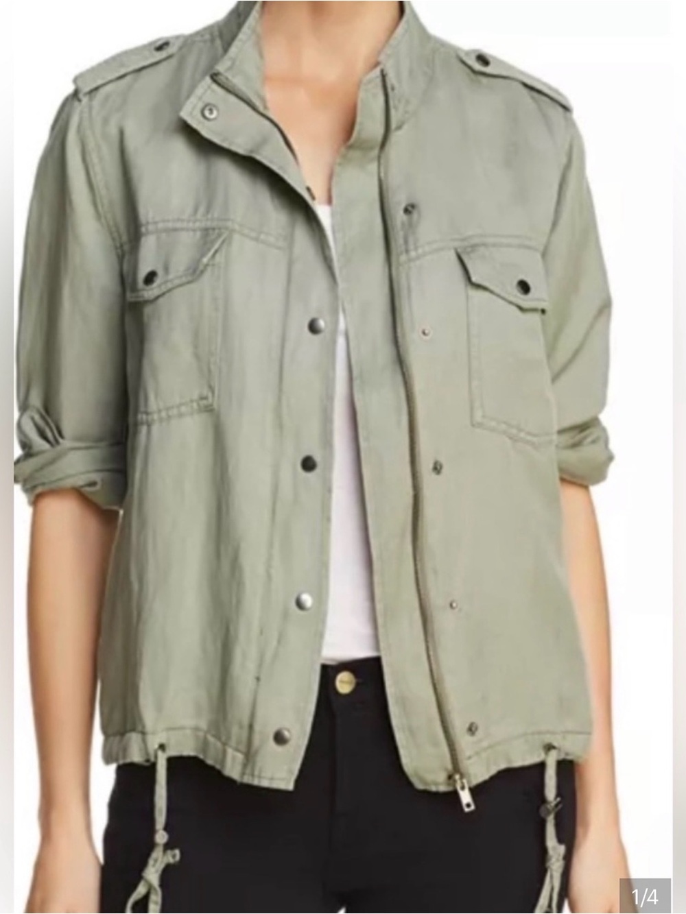 Rails Collins Military Utility Jacket Mermaid Green Large